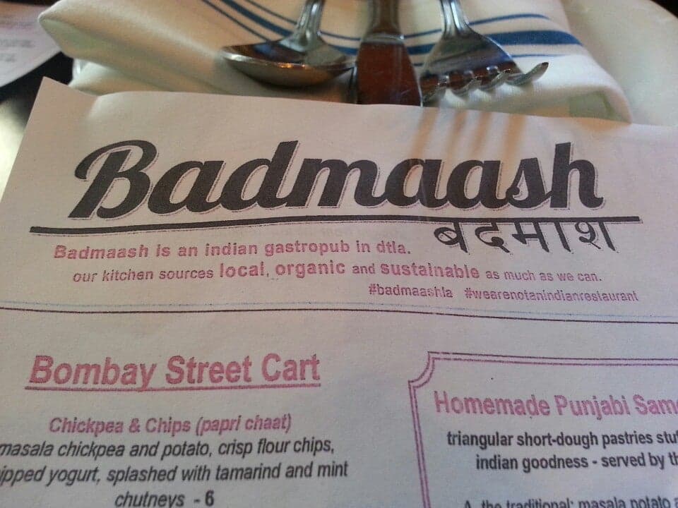 Badmaash, a restaurant in Los Angeles