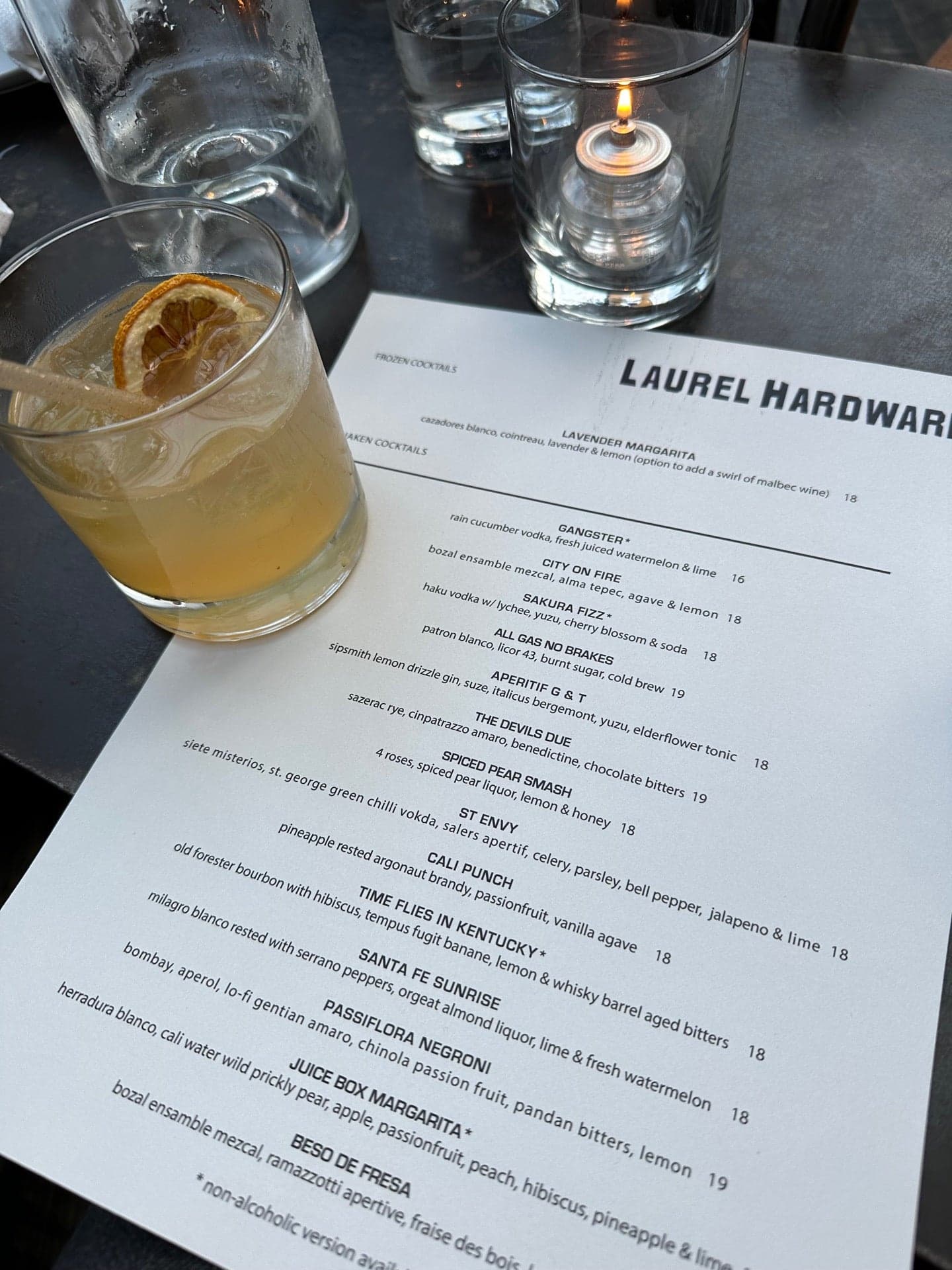 Laurel Hardware, a restaurant in West Hollywood